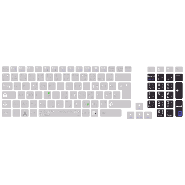 SVG Numpad keys