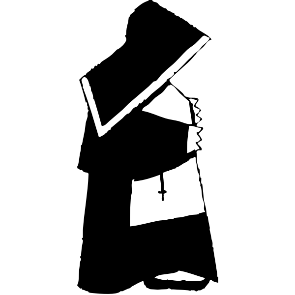 SVG Nun vector illustration