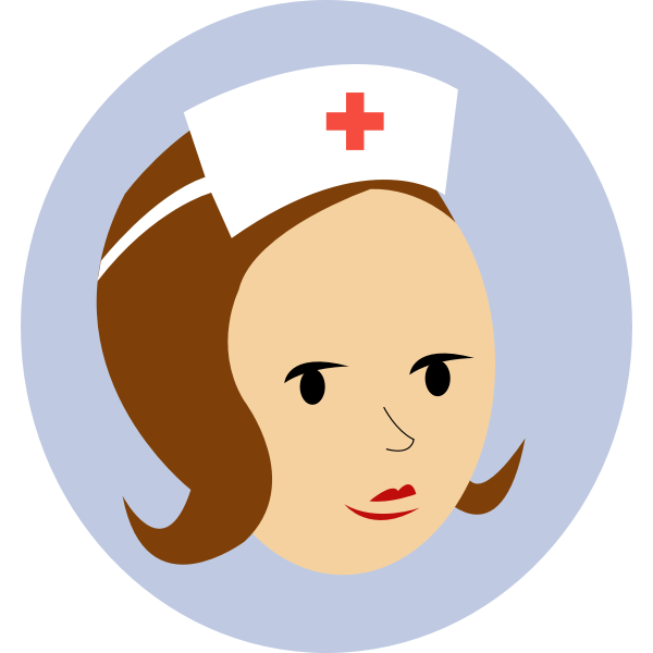 SVG Nurse head logo vector illustration