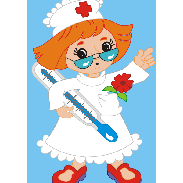 SVG Nurse vector graphics
