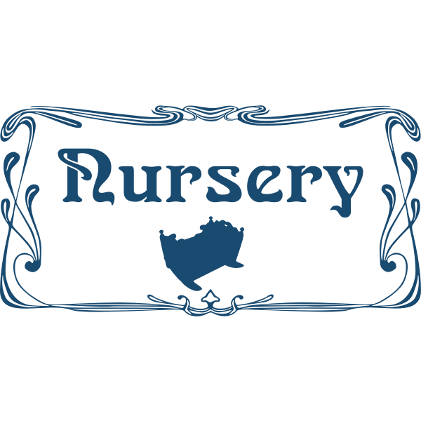 SVG Nursery door sign