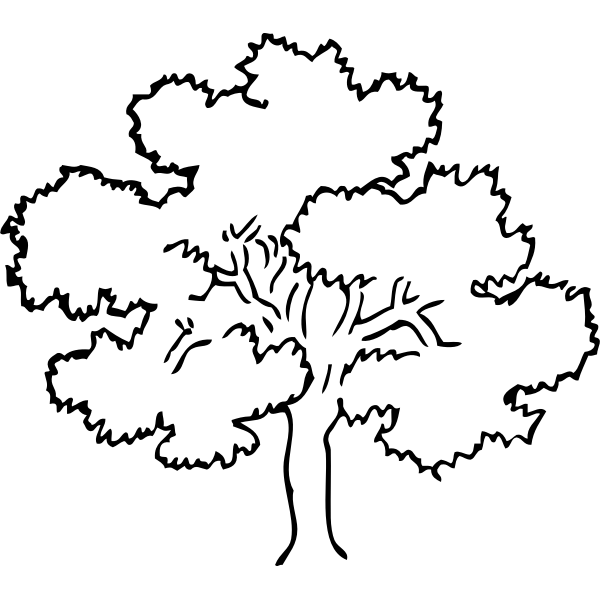 SVG oak tree
