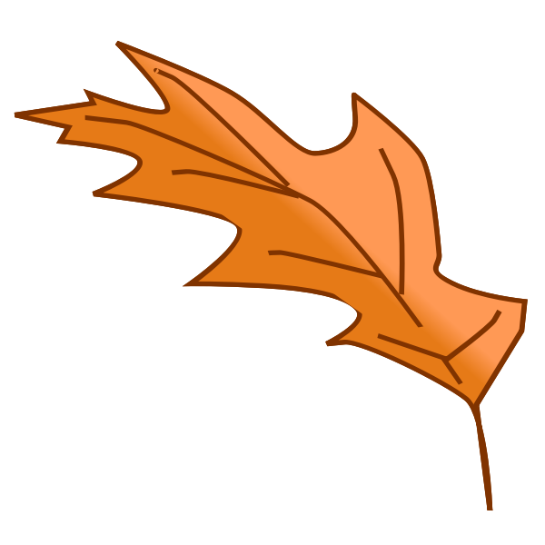 SVG Oak tree autumn leaf vector image