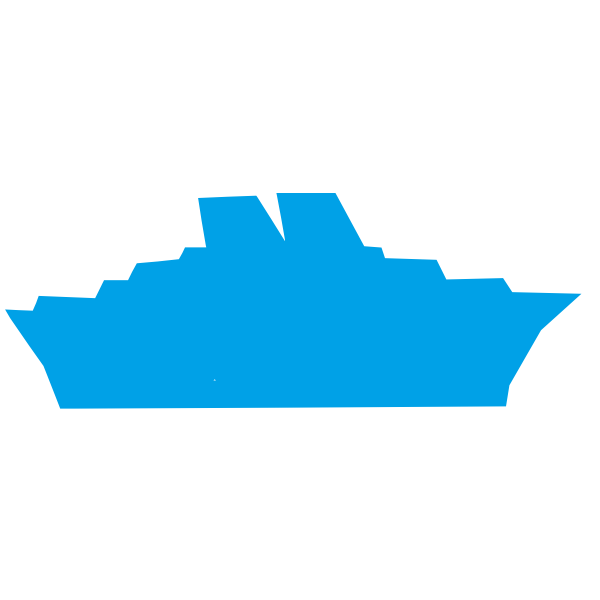 SVG Ocean liner silhouette