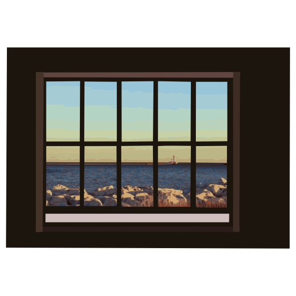 SVG Ocean-view window