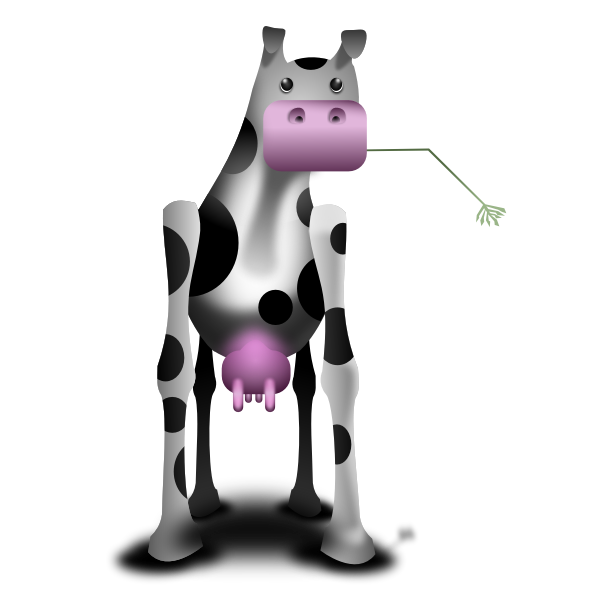 SVG Odd cow vector illustration