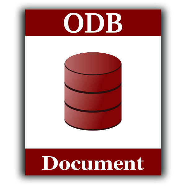 SVG ODF document vector icon