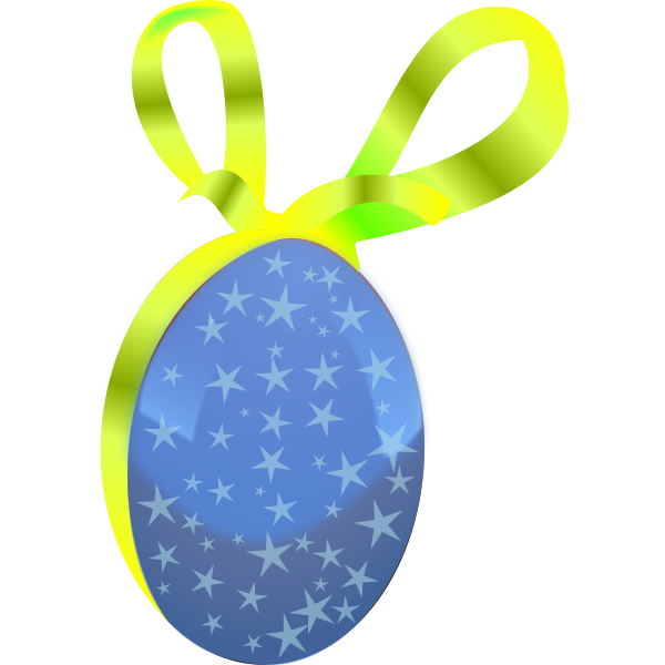SVG oeuf de Paques bleu