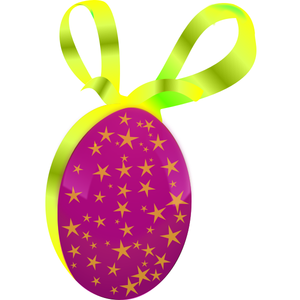 SVG oeuf de Paques rose