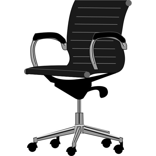 SVG Office chair gray scale