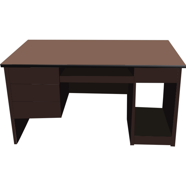 SVG Office desk vector illustration