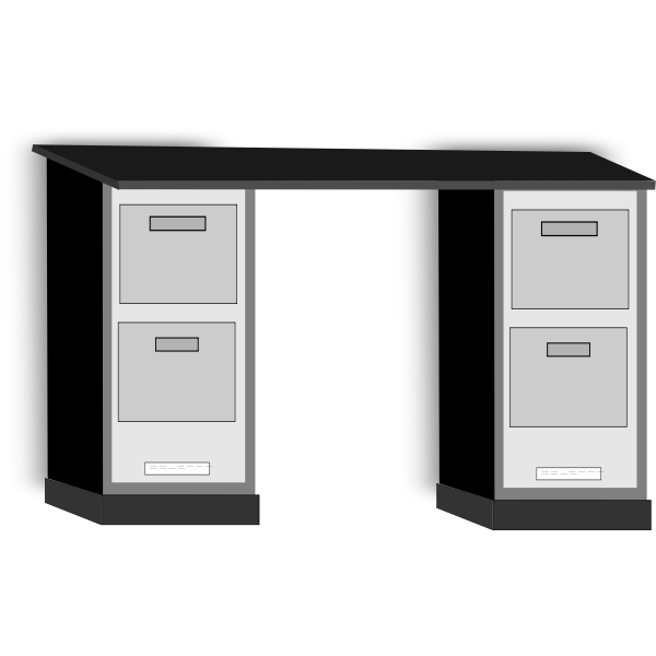 SVG Office desk vector image