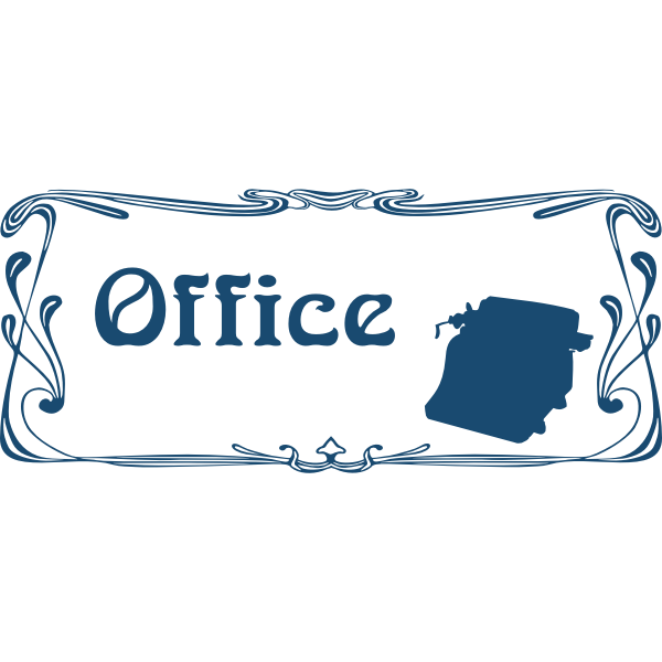 SVG Office door sign vector image