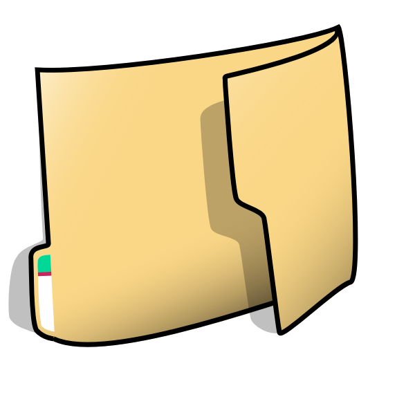 SVG Office folder vector illustration
