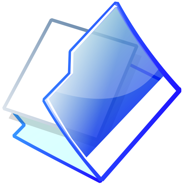 SVG Office folder vector image