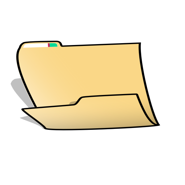 SVG Office folder vector image