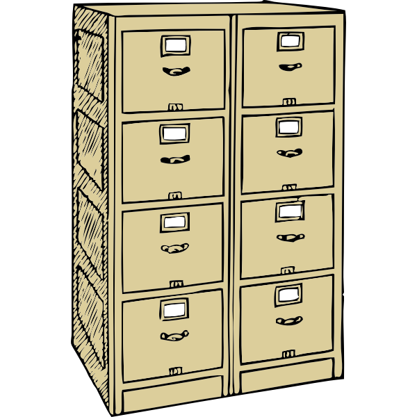 SVG Office furniture vector drawing