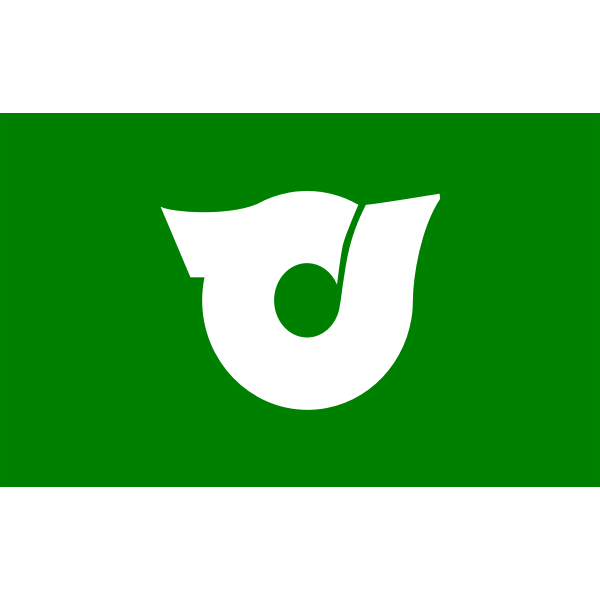 SVG Official flag of Higashiyuri vector drawing