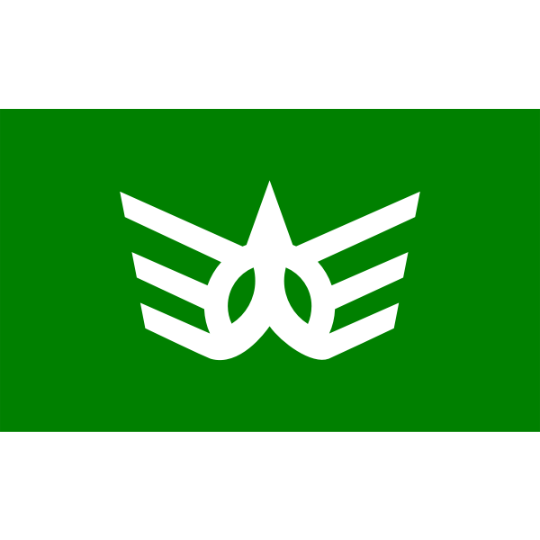 SVG Official flag of Kawauchi vector clip art