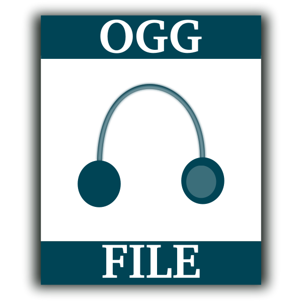 SVG OGG file web vector icon