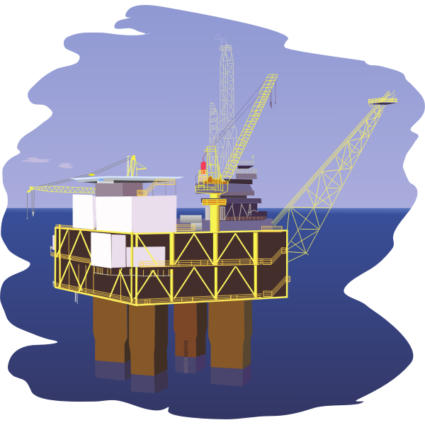 SVG Oil rig vector graphics