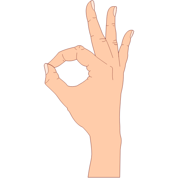SVG OK hand gesture