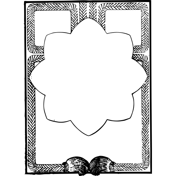SVG Old Asian frame