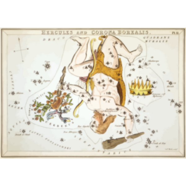 SVG Old astronomy chart