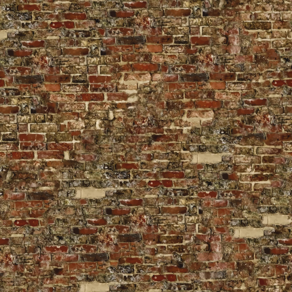SVG Old brick wall vector drawing