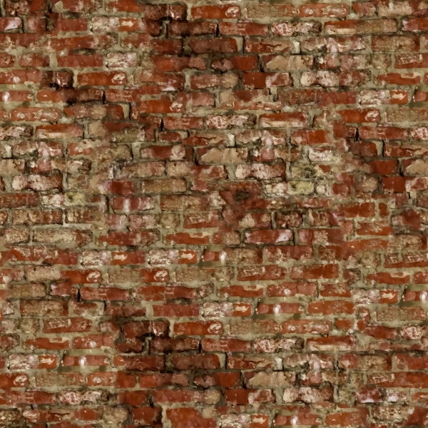 SVG Old brick wall with shadow