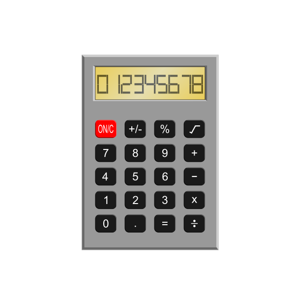 SVG Old calculator vector illustration