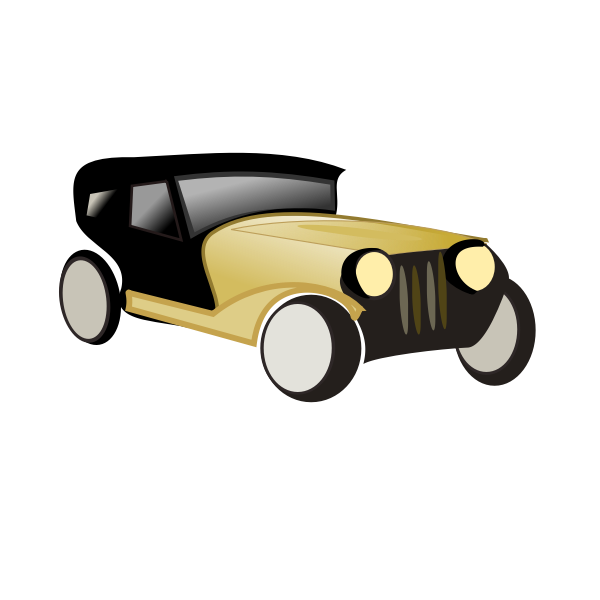 SVG Old car cartoon vector drawing