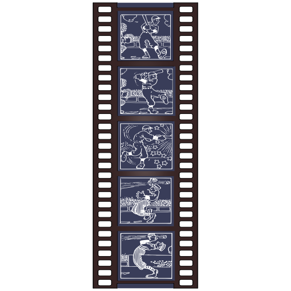 SVG Old cartoon film strip
