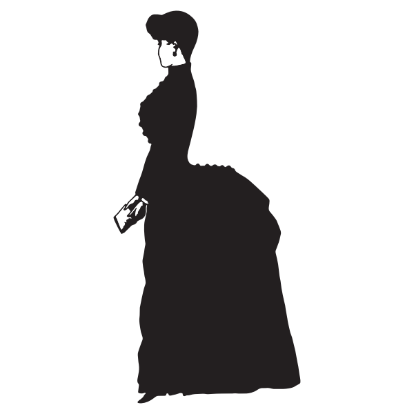 SVG Old-fashioned English lady