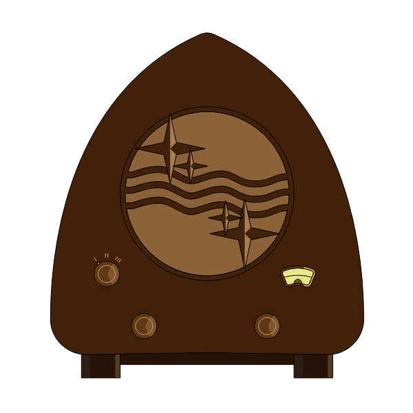 SVG Old-Fashioned Radio Device