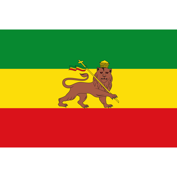 SVG Old flag of Ethiopia vector illustration