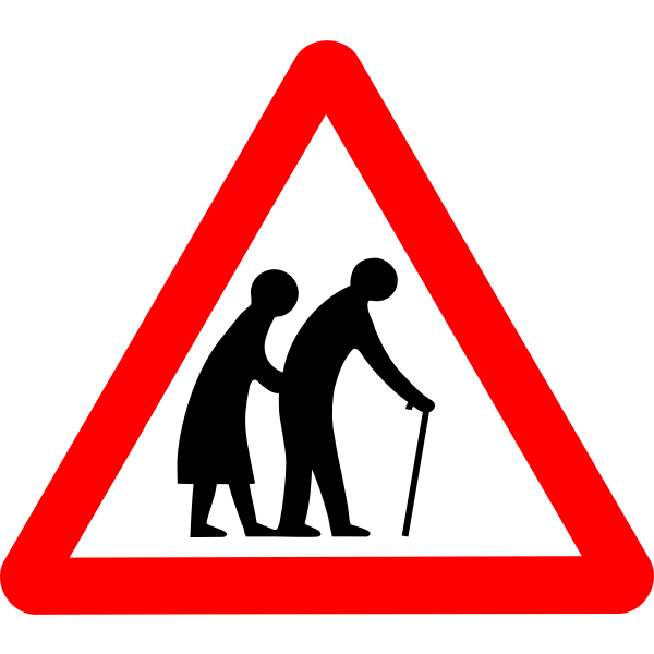 SVG Old folks crossing