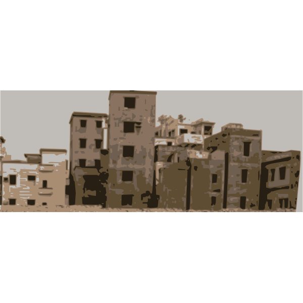 SVG Old Guangzhou Houses