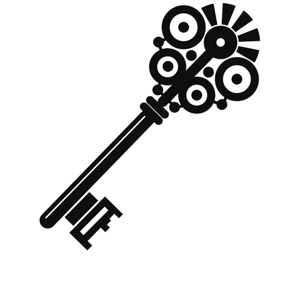SVG Old key silhouette