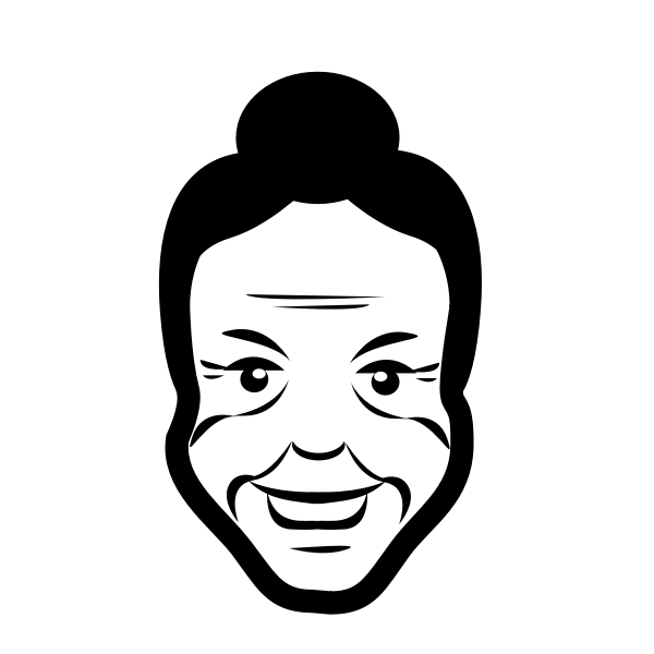 SVG Old lady sketch