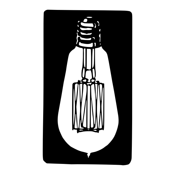 SVG Old light bulb image