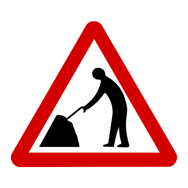 SVG Old man at work