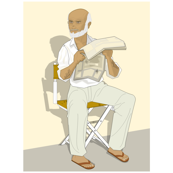 SVG Old man relaxing