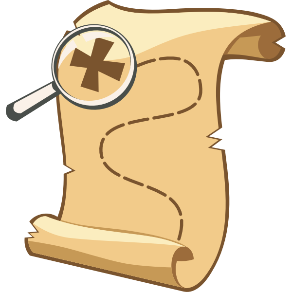 SVG Old map scroll