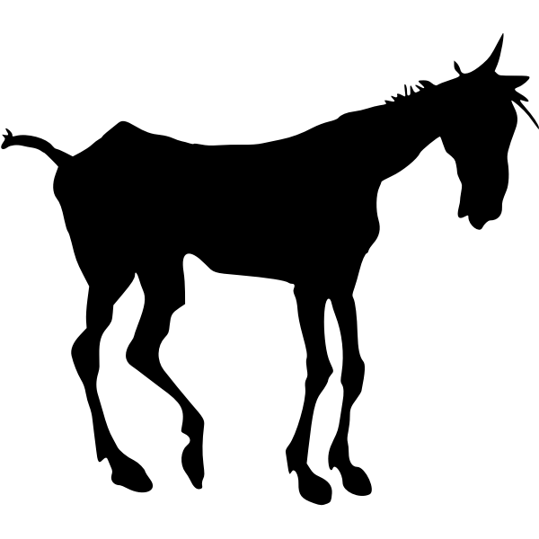 SVG Old nag silhouette