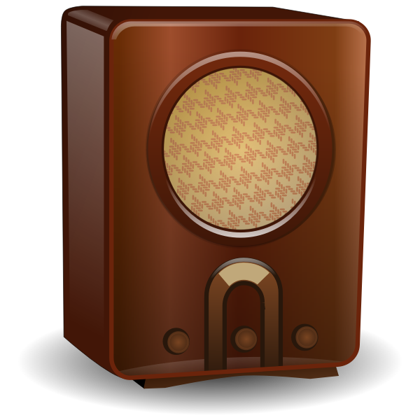 SVG Old radio vector drawing
