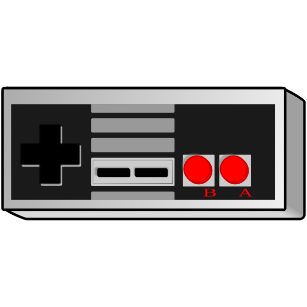 SVG Old school game controller vector graphics