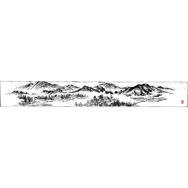 SVG Old Scroll - Asian Village