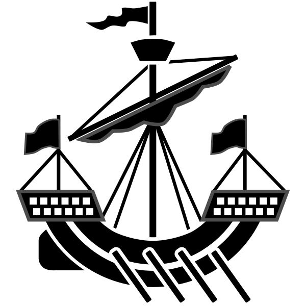 SVG Old ship silhouette