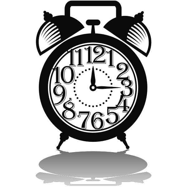 SVG Old style alarm clock